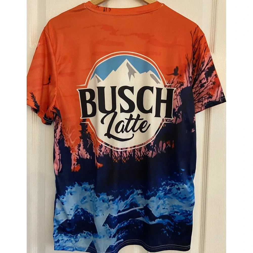 Bush Latte Logo T-shirt Men's Size Large Great‎ Condition